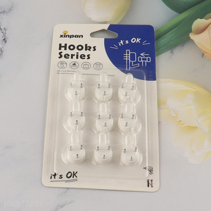 Factory direct sale 9pcs home traceless wall-mounted clock hook frame hook