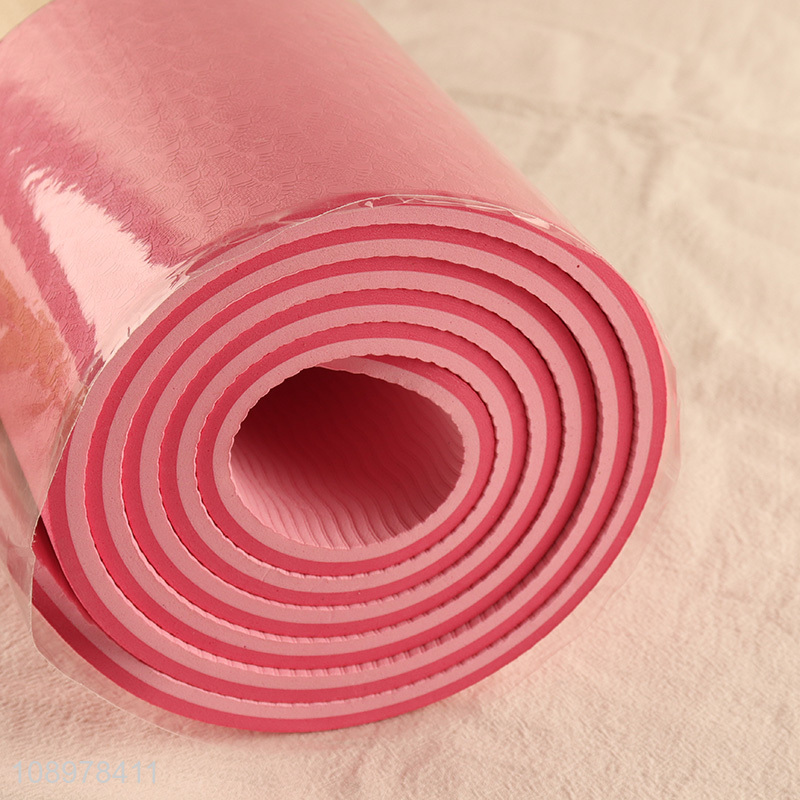 Hot selling foldable non-slip sports fitness TPE yoga mat