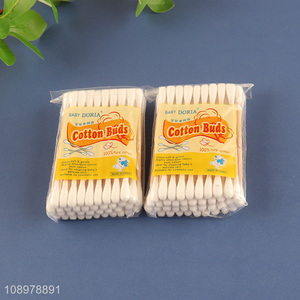 Good quality <em>baby</em> <em>care</em> disposable wooden stick cotton swab