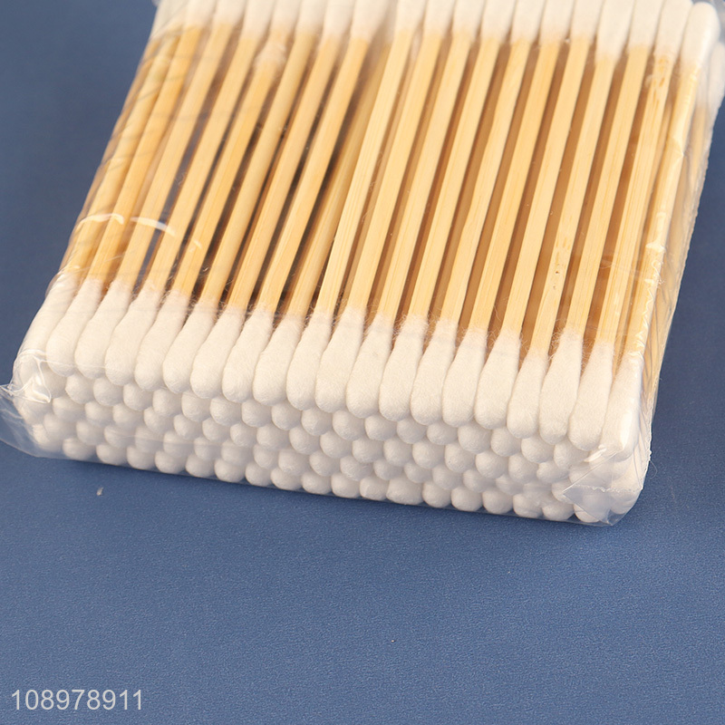 Hot selling 100pcs disposable ear cleaning bamboo stick cotton swab