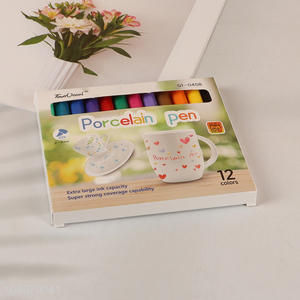 New Product 12 Colors Acrylic Paint Markers for Ceramic Porcelain Painting