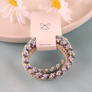 Factory supply multicolor elastic hair ties hair rope for women