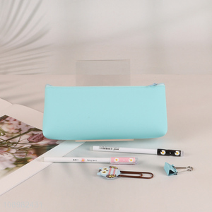 Online Wholesale Silicone Zipper <em>Pen</em> <em>Bag</em> Portable Pencil Pouch for Students