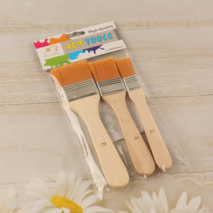 Factory direct sale 3pcs professional oil painting brush set