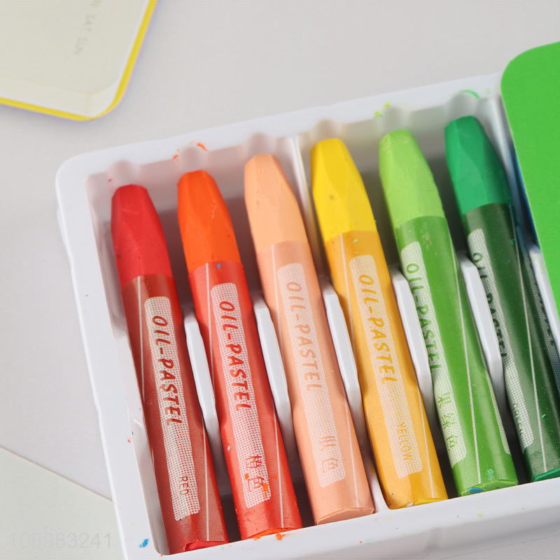 Best selling 12colors non-toxic kids art supplies crayon set