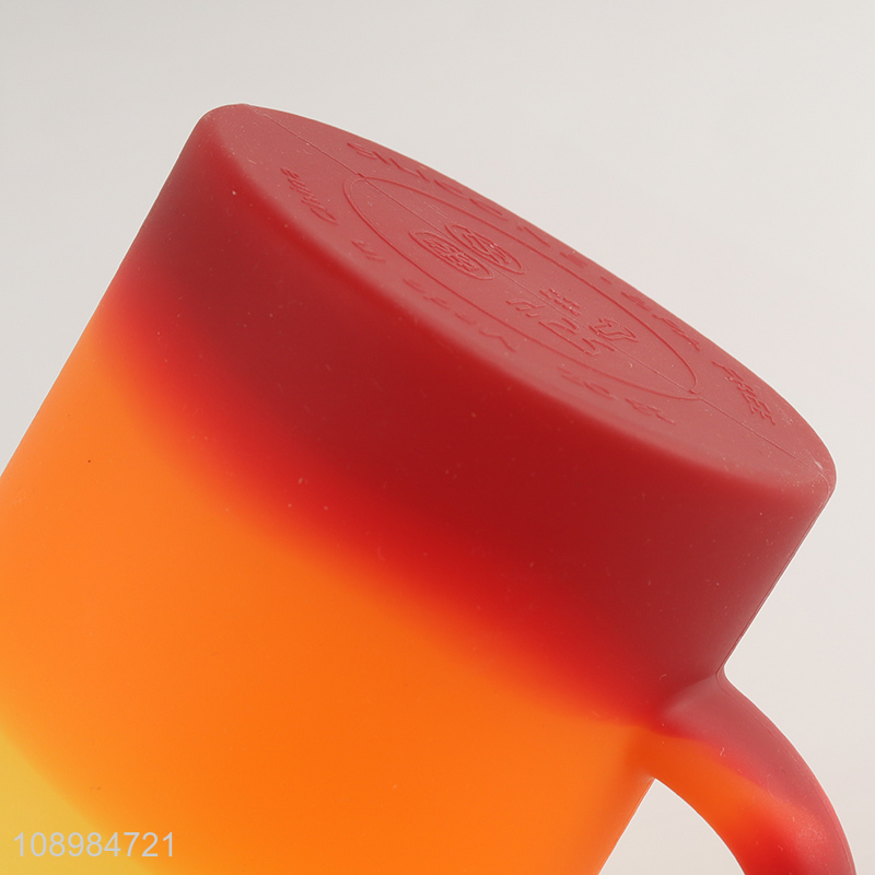 Hot items silicone water cup drinking cup with handle