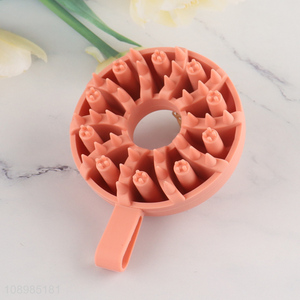 New style home silicone hollow massage shampoo brush