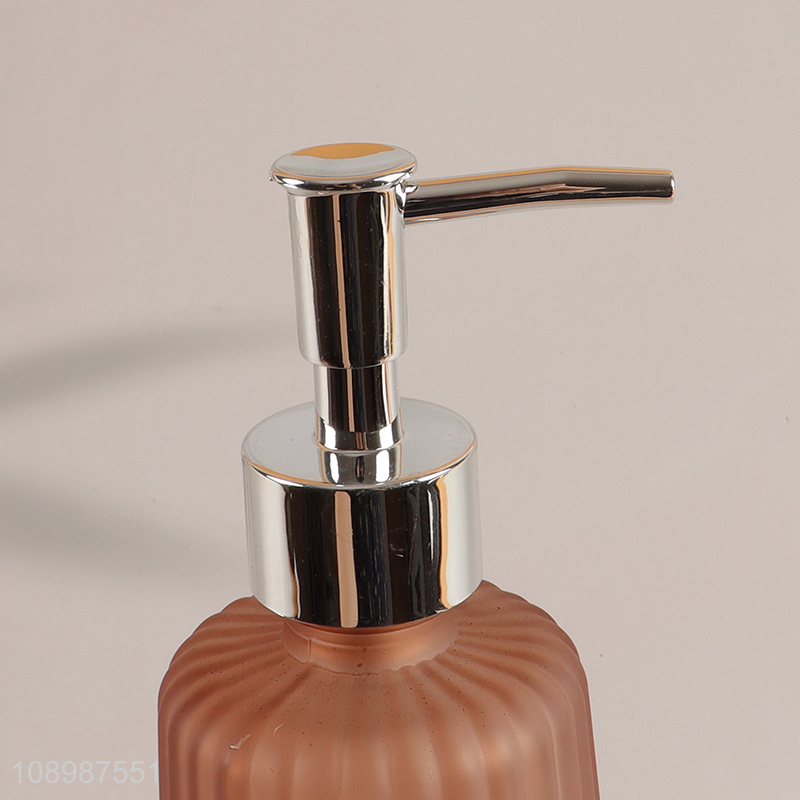 Online Wholesale Colored Glass Liquid Soap Dispenser Hand Sanitizer Bottle