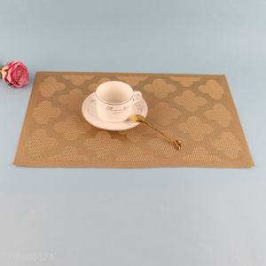 Yiwu market golden rectangle tabletop decoration place mat dinner mat