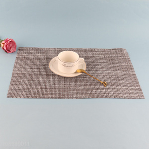 Low price rectangle anti-slip jacquard <em>placemat</em> dinner mat for sale