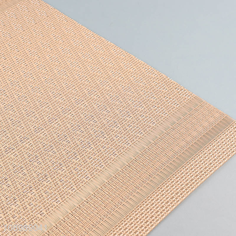 Latest products rectangle home restaurant textilene dinner mat