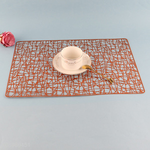 Good quality hollow rectangle home hotel table dining place mat for sale