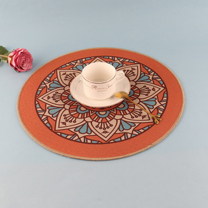 Hot products round rubber tabletop decoration place mat dinner mat