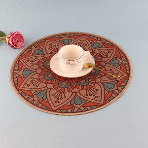 China wholesale round tabletop decoration place mat dinner mat