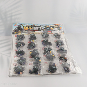 Yiwu market children mini motorcycle model toy set