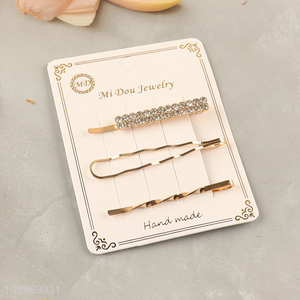 Good quality fashionable alloy hair accessories diamond-encrusted <em>hairpin</em>