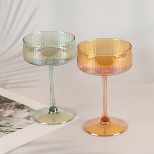 Factory Price Colored Corktail Champagne Glasses for Wedding Birthday