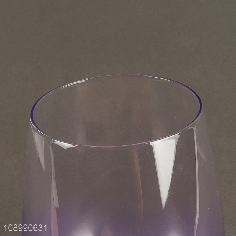 High Quality Water Juice Glasses Stemless Wine Glasses Drinking Tumblers