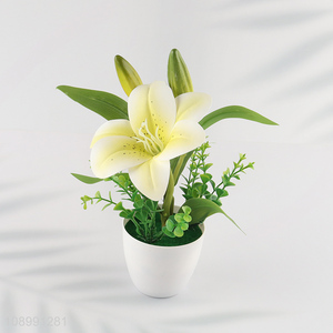 Best selling natural artificial potted plant fake flower wholesale