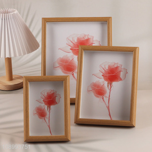 Good Quality Natural Solid Wood Photo Frame Wooden Picture Frame for Home Deocr