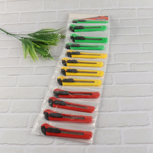 China wholesale 12pcs professional utility knife paper cutter knife