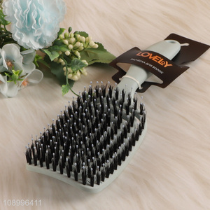 New Product Curved Vented Detangling Hair Brush with Nylon Bristles