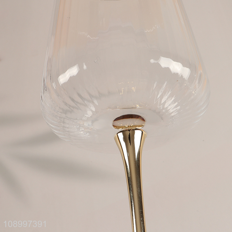 High Quality Long Stemmed Goblet Wine Glasses Colored Champagne Glasses