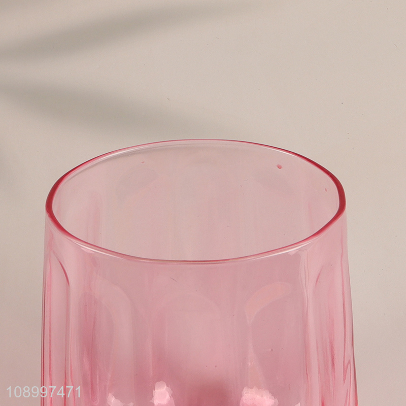 Good Quality Lead Free Glass Water Cup Colored Juice Wine Glasses