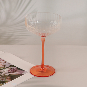 Hot Selling Colored Corktail Coupe  Glasses Champagne Martini Wine Glasses