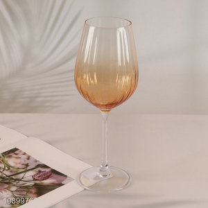 New Product Long Stem Wine Glasses Colored Goblet Wine Glasses