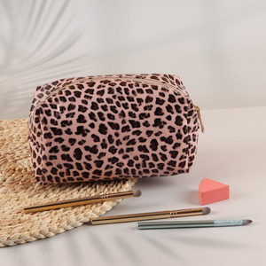 New Product Leopard Print Cosmetic Makeup Bag Travel Toiletry Bag