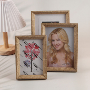 Good quality home decor wooden standing photo frame picture frame