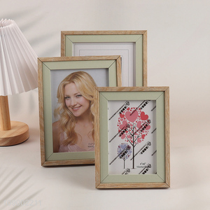 Hot products wooden tabletop decoration standing family photo frame