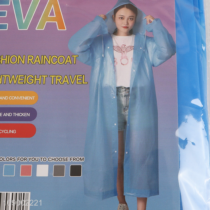 China products waterproof eva adult lightweight travel raincoat for sale