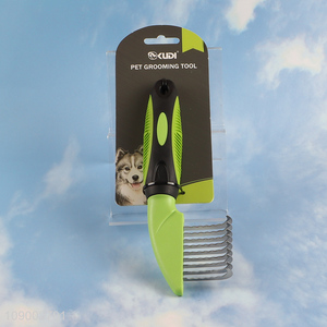 Top selling professional <em>pet</em> <em>dog</em> long teeth <em>pet</em> hair grooming tool wholesale