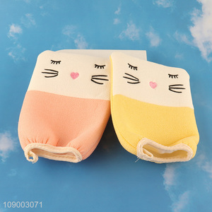 Wholesale Exfoliating Shower Bath Gloves Body Scrubber Mitts for Kids