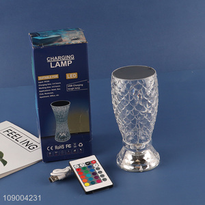 Good Quality Crystal Table <em>Lamp</em> USB Charging RGB Remote & Touch Control Fishtail Night <em>Light</em>