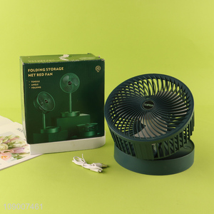 Online Wholesale USB Rechargeable Adjustable Folding Desk Fan for Home Office