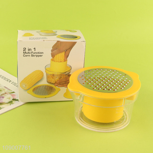 Good Quality 2-In-1 Multi-Function Corn Stripper Corn Peeler Kitchen Gadgets