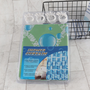 Wholesale 71X71 Inch Custom Print Water Resistant Plastic Shower Curtain