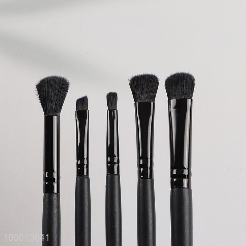 Online wholesale professional 5pcs plastic handle makeup brush cosmetic brush set