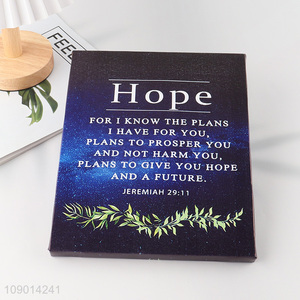 Online Wholesale Framless Canvas Painting Jeremiah 29:11 Decorative Painting