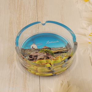 New Product Round Glass Ashtray for Home Office Patio Decoration