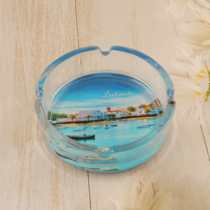 Factory Price Round Glass Cigarettes Ashtray for Home Office Decor