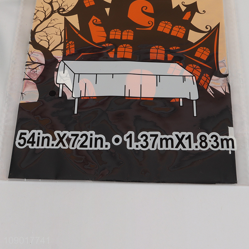 Factory supply Halloween supplies disposable castle aluminum foil tablecloth