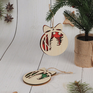 China factory wooden Christmas tree hanging ornaments for decoration