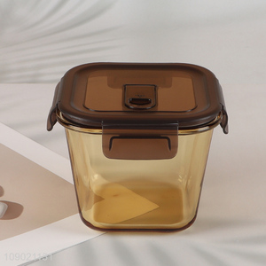 Good selling square heat-resistant glass food container preservation box wholesale