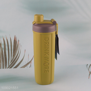 Factory Price 600ml Portable Plastic Sports Water Bottle for Workouts