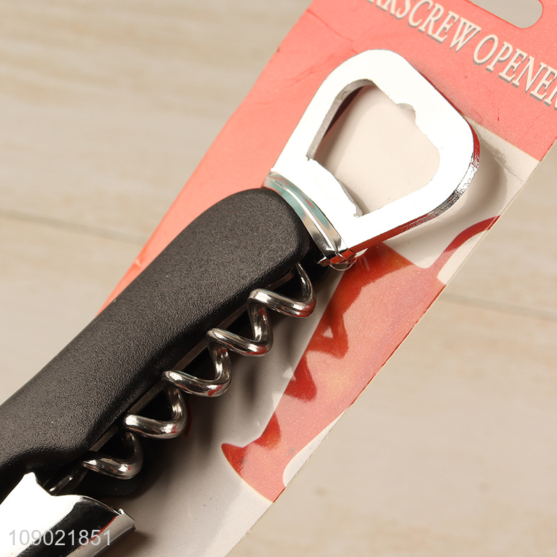 Hot Sale Multi-Function Bottle Opener Corkscrew Foil Cutter for Waiters