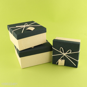 Wholesale 3PCS Nest Gift Boxes Set Pressent Packing Boxes for Birthday Wedding